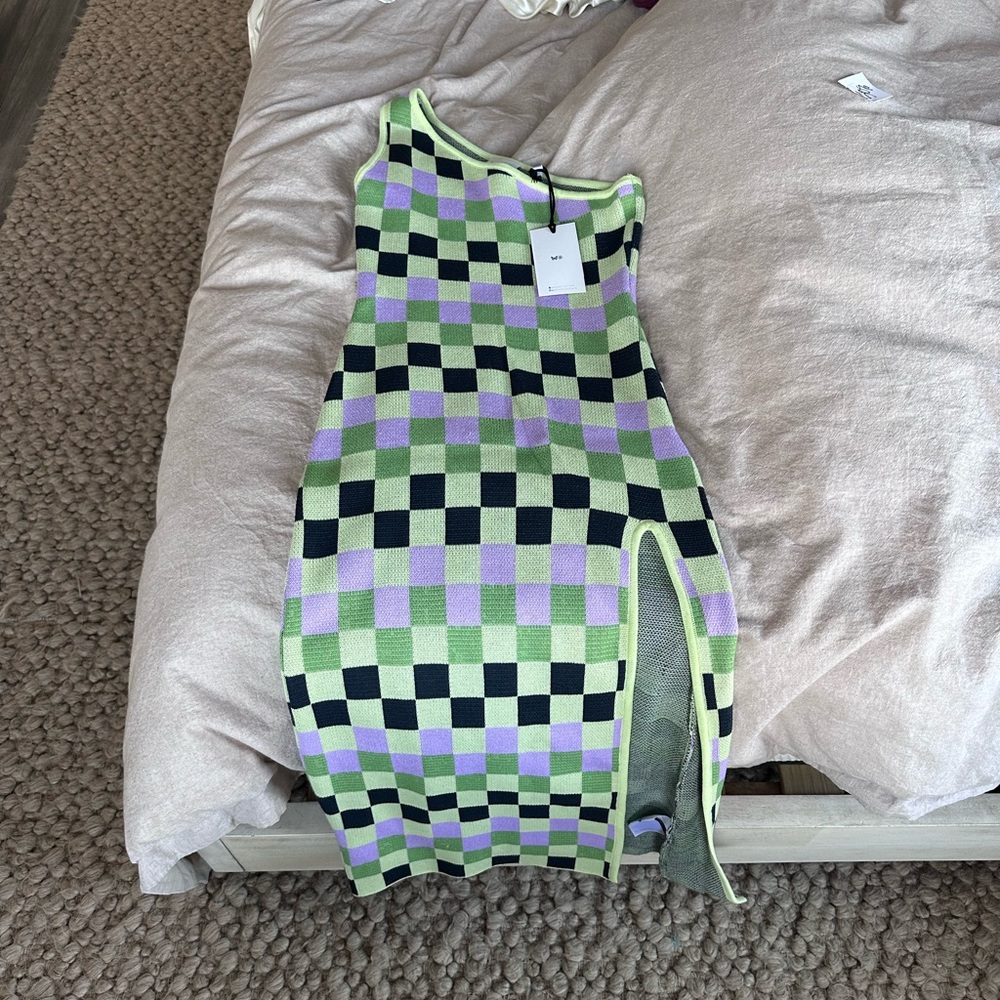Daisy Street Checkered Maxi Dress